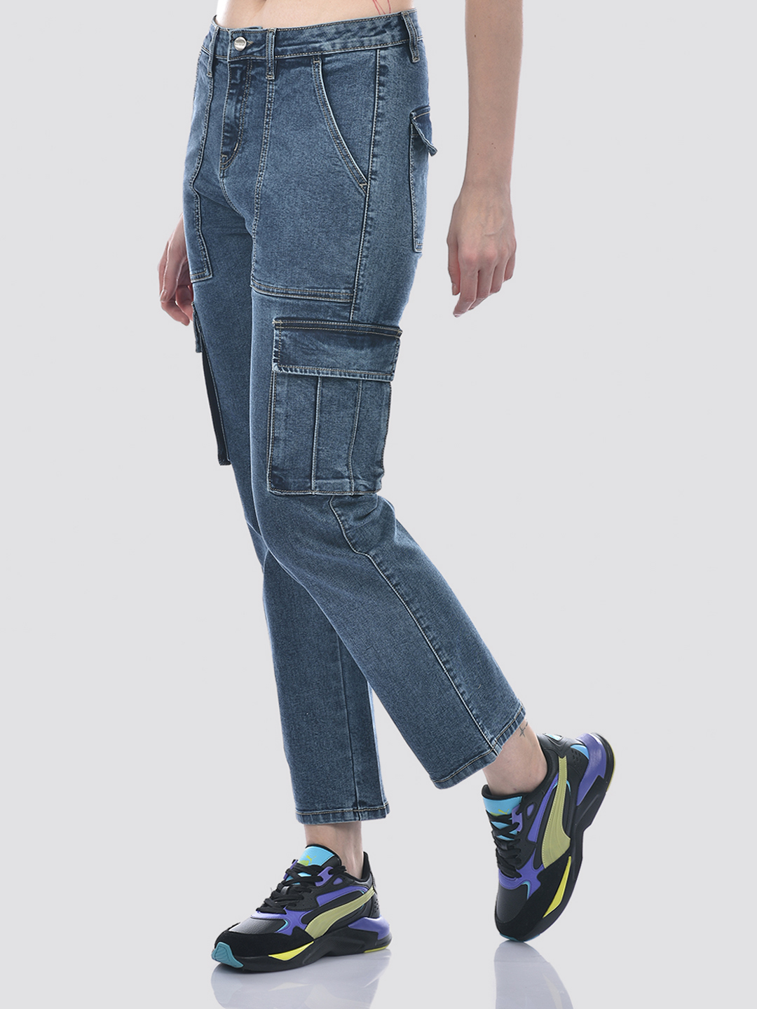 Numero Uno Women Blue Tapered Fit Sustainable Jeans